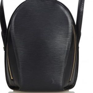 Louis Vuitton epi black leather backpack.  Minimal wear.